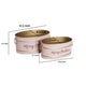 Limu Baskets Set of 2 | Gold Trim | Oval Pink Iron Merry Christmas