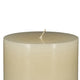 Jomi Unscented Soy Wax Pillar Candles Set of 2 | Classic Ivory Finish