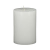 Jomi Unscented Soy Wax Pillar Candles Set of 2 | Classic White Finish