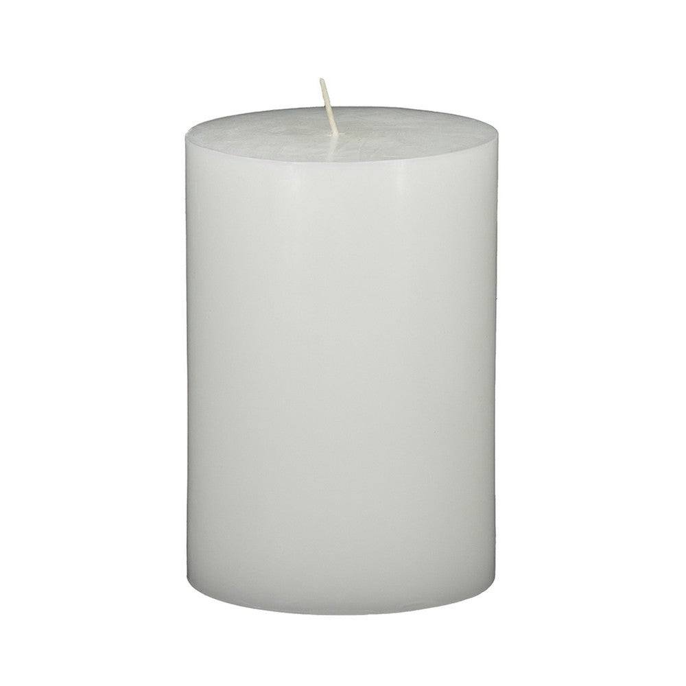 Jomi Unscented Soy Wax Pillar Candles Set of 2 | Classic White Finish