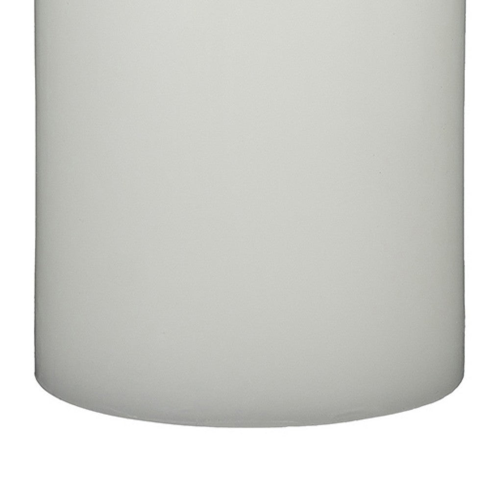 Jomi Unscented Soy Wax Pillar Candles Set of 2 | Classic White Finish