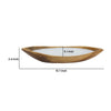 Minc Soy Wax Candle with 4 Wick | 16" Boat Shaped Brown Teak Wood