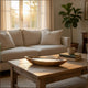 Minc Soy Wax Candle with 4 Wick | 16" Boat Shaped Brown Teak Wood