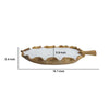 Minc Soy Wax Candle with 6 Wick | 16" Leaf Shaped Brown Teak Wood