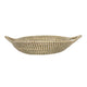 Jea Farmhouse Decor Bowl | 17" Natural Brown Seagrass Cord Woven
