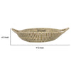 Jea Farmhouse Decor Bowl | 17" Natural Brown Seagrass Cord Woven