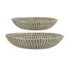 Jea Nesting Storage Bowls Set of 2 | Natural Brown Seagrass Cord Woven