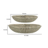 Jea Nesting Storage Bowls Set of 2 | Natural Brown Seagrass Cord Woven