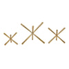 Tabletop Decor Set of 3 | Playing Jack Abstract Sculpture | Modern Gold