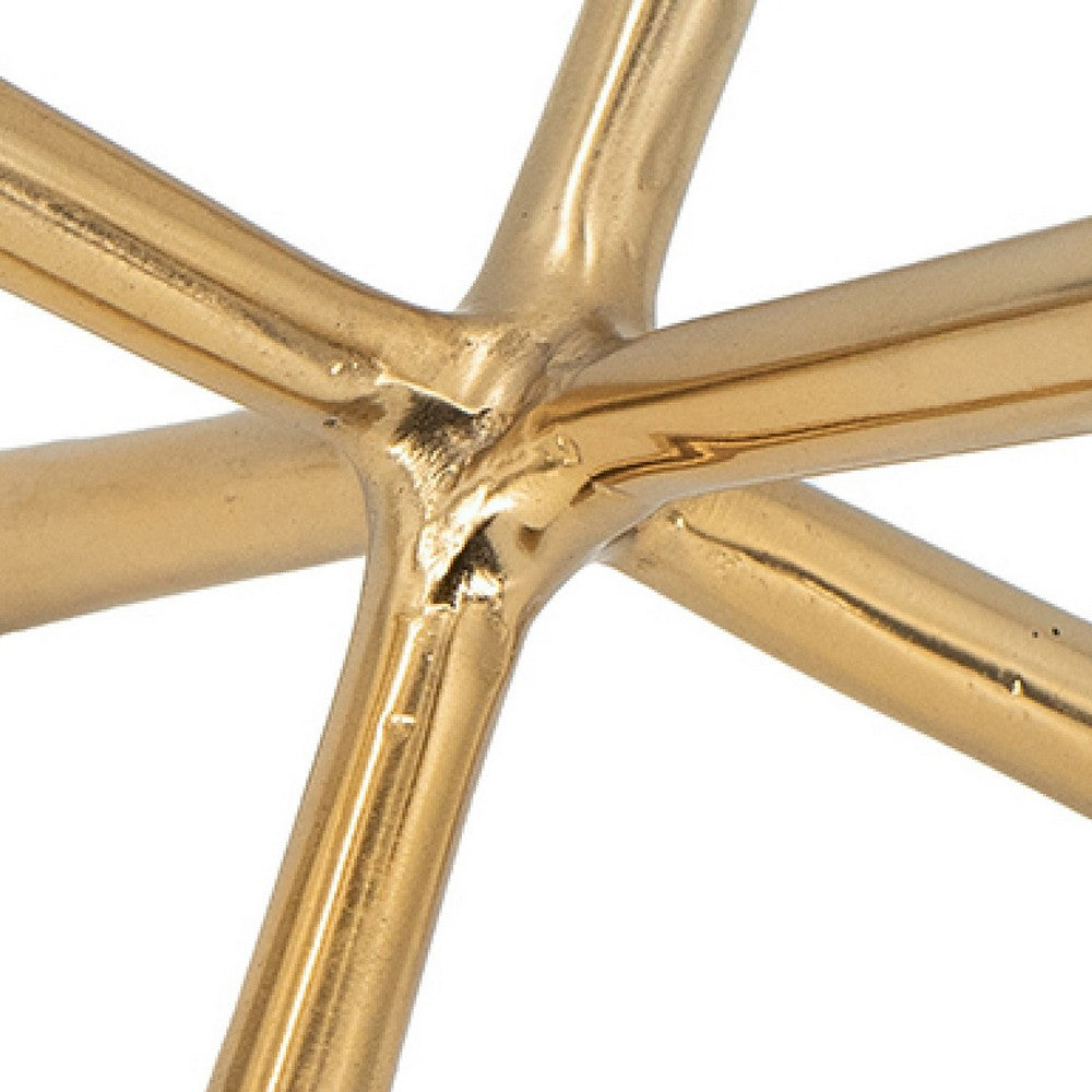 Tabletop Decor Set of 3 | Playing Jack Abstract Sculpture | Modern Gold
