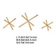 Tabletop Decor Set of 3 | Playing Jack Abstract Sculpture | Modern Gold