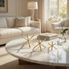 Tabletop Decor Set of 3 | Playing Jack Abstract Sculpture | Modern Gold