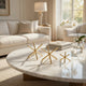 Tabletop Decor Set of 3 | Playing Jack Abstract Sculpture | Modern Gold