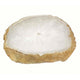 Decorative Plate | Natural Irregular Gold Edges | White Agate 10"