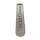 Decorative Vase Set of 2 | Handcrafted Design | Textured Silver 23 20"