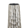 Decorative Vase Set of 2 | Handcrafted Design | Textured Silver 23 20"