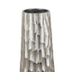 Decorative Vase Set of 2 | Handcrafted Design | Textured Silver 23 20"