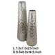Decorative Vase Set of 2 | Handcrafted Design | Textured Silver 23 20"
