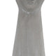 Decorative Vase | Women Head w Flower Wreath | Gray Cement | 23"
