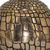 Dany Lidded Pot | Crocodile Texture | Watertight Base | Gold Aluminum 9"
