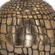 Dany Lidded Pot | Crocodile Texture | Watertight Base | Gold Aluminum 9"