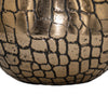 Dany Lidded Pot | Crocodile Texture | Watertight Base | Gold Aluminum 9"