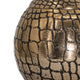 Dany Lidded Pot | Crocodile Texture | Watertight Base | Gold Aluminum 9"