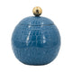 Dany Lidded Pot | Crocodile Texture | Watertight Base | Blue Aluminum 9"