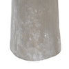Decorative Vase | Human Face Sculpture | Loop Handles | 21" Gray Cement