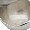 Decorative Bowl Set of 3 | Asymmetric Boat-Shape | Silver 12 10 7"