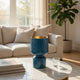 Dany Vase | Crocodile Texture | Watertight Base | 8" Blue Aluminum