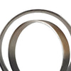 19" Tabletop Decor | Ring Statuary on White Marble Base | Black Metal