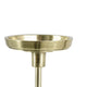 Pillar Candle Holder Set of 5 | Gold Aluminum & Thick White Marble Base
