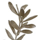 Accent Decor | Set of 2 Silver Leaf Statuary | White Marble Base | 28", 22"