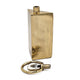 Decorative Bottle Set of 3 | Gold Square, Agate Stone Accent, 14,12,10Inch