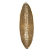 Decorative Bowl | 14" Oval Shape with Pedestal Stand | Black | Gold