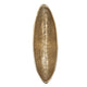 Decorative Bowl | 14" Oval Shape with Pedestal Stand | Black | Gold