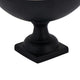 Decorative Bowl | 9" Round Footed Design | Black & Gold Aluminum