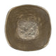 Decorative Bowl | 8" Squared Shape Distressed Gold & Black Aluminum