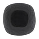 Decorative Bowl | 8" Squared Shape Distressed Gold & Black Aluminum