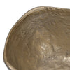 Decorative Bowl | 8" Squared Shape Distressed Gold & Black Aluminum