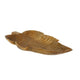Decorative Accessory Leaf | 16" Tabletop Accent | Teak Brown Wood
