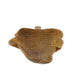 Decorative Accessory Leaf | 16" Tabletop Accent | Teak Brown Wood
