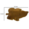 Decorative Accessory Leaf | 16" Tabletop Accent | Teak Brown Wood