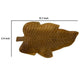 Decorative Accessory Leaf | 16" Tabletop Accent | Teak Brown Wood