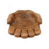 Decorative Accent Bowl Dish | 13" Hand Design with Teak Brown Wood