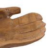 Decorative Accent Bowl Dish | 13" Hand Design with Teak Brown Wood