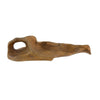Decorative Accent Tray | 22" Teak Brown Wood Leaf Design | Hand Carved