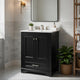 Daizy Bathroom Vanity with Built In Ceramic Sink | Cabinet Storage | Black