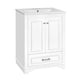 Daizy Bathroom Vanity with Ceramic Sink | Soft-Close Storage | White 24"